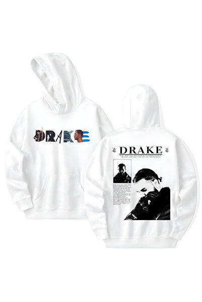 STİL-X Drake Printed Cotton Long Sleeve Hooded Sweatshirt with 3 Thread Count