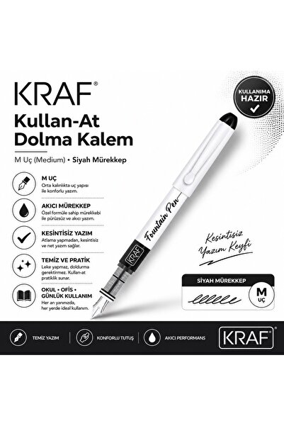 Art & Art Kraf Kullan-At Dolma Kalem Siyah