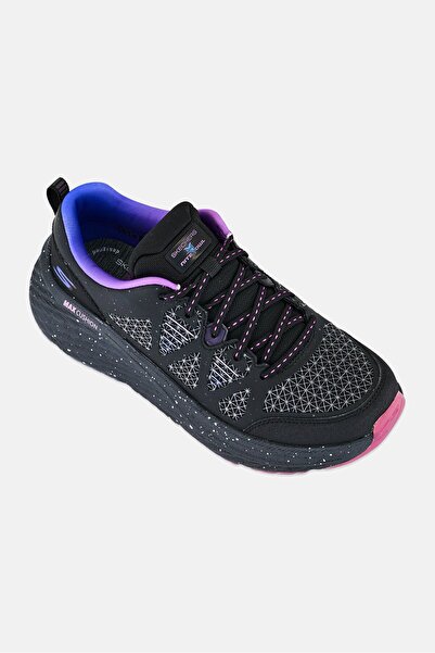 SKECHERS Women Max Cushioning Elite 2,0 Lace Up Running Shoes, Black