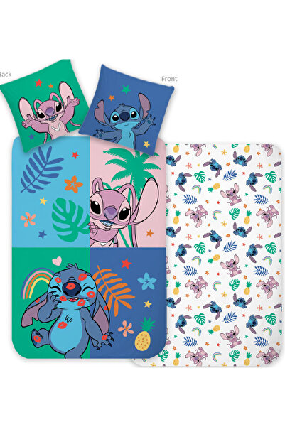 Lilo and Stitch Disney Lilo și Stitch Joyful Jungle husa de pat 140×200cm, 70...