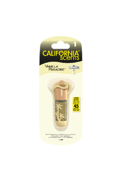 California Scents Висящ флакон Ароматизатор за кола Ванилов рай 5 мл