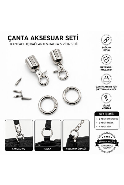 Akçay Aksesuar Bag Handle Sleeve and Spring Ring