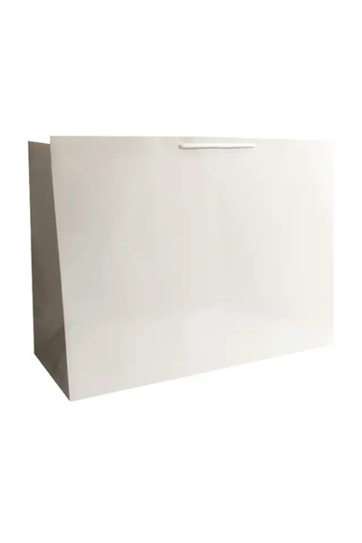 papercraft Pungi cadou albe XXL - Set de 10