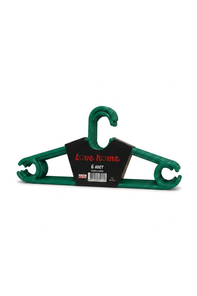 Elifim AVM 6-Piece Plastic Clothes Hanger