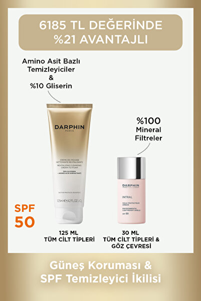 Darphin MİNERAL FİLTRELİ GÜNEŞ KORUMASI & SPF TEMİZLEYİCİ İKİLİSİ
