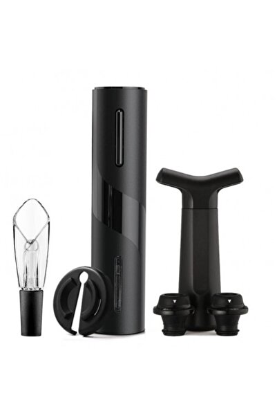 sparleni Set de 6 accesorii pentru vin: Tirbușon electric, Pompă de vid, Două...