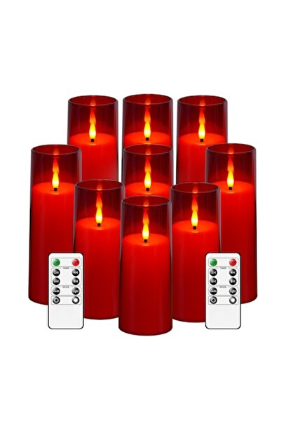 AcronicPro Set de 9 lumânări LED cu telecomandă, decorative pentru Halloween,...