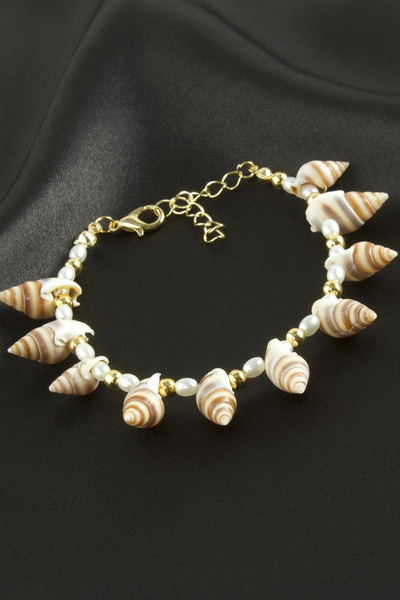 Generic Brand Sea Shell Pearl Bracelet