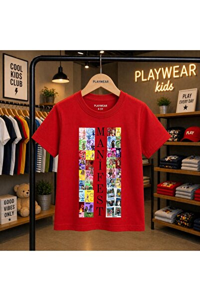 playwear Manifest mala slika, štampana 100% dječja unisex majica, veličine 5,...