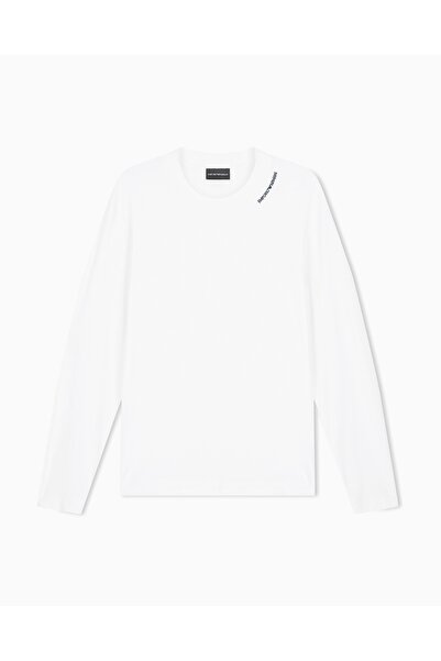 Emporio Armani Men's Regular Fit Collar Embroidered Logo Detailed Long Sleeve...