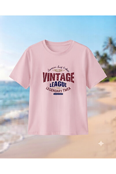 UNCİA OUTDOORS Women'S/Men's Unisex Vintage League Printed Crew Neck Oversize...