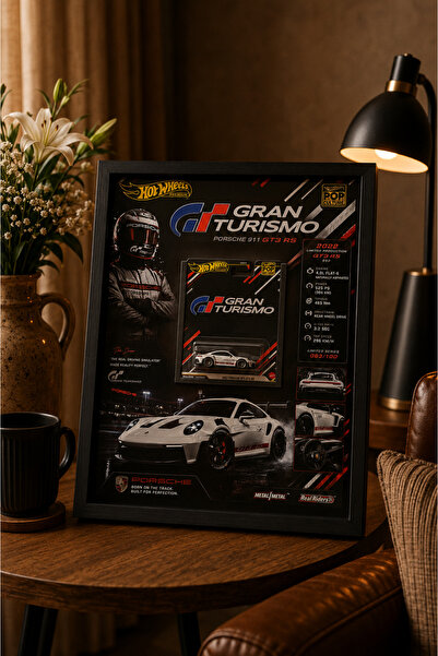 HOT WHEELS Hotwheels 1/64 ölçekli GrandTurismo Porsche 911 Gt3 RS 47.5x37.5 t...