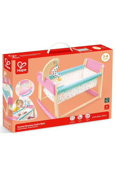Hape Pat balansoar din lemn pentru papusi, Hape, 4 bucati