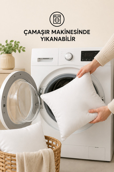 Formeya 4'lü İç Kırlent Silikon Elyaf Dolgulu Koltuk Kırlenti İç Yastık Dolgusu Kırlent İçi