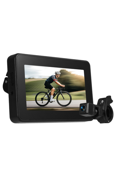 Choice Handlebar Bike Mirror, Bicycle Rear View Camera with 4.3'' Screen Nigh...