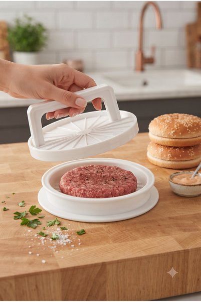 Awesomecrochet Practical Hamburger Patty Shaper – Non-Slip, Durable, and Easy-To-Clean Design (1 Piece)