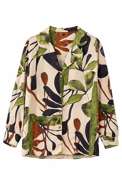 HANIQA Tropical Patterned Shirt