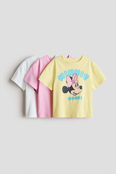 H&M 3-pack printed jersey tops