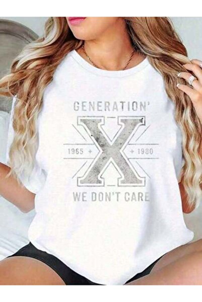Astogria13 تي شيرت رياضي نسائي بتصميم X Generation 1965 1980 - تي شيرت قطني ف...