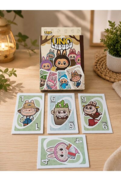 Hureggo Labubu Character Design Fun Uno Card Game - Special Edition Family an...