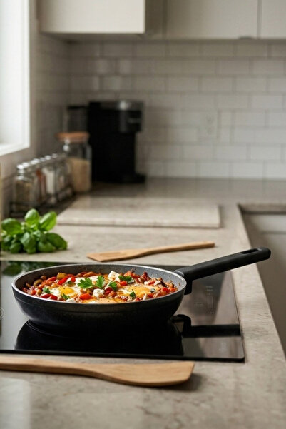 Cooker Cliff 24 cm Ceramic Coated Pan Black Ckr4647