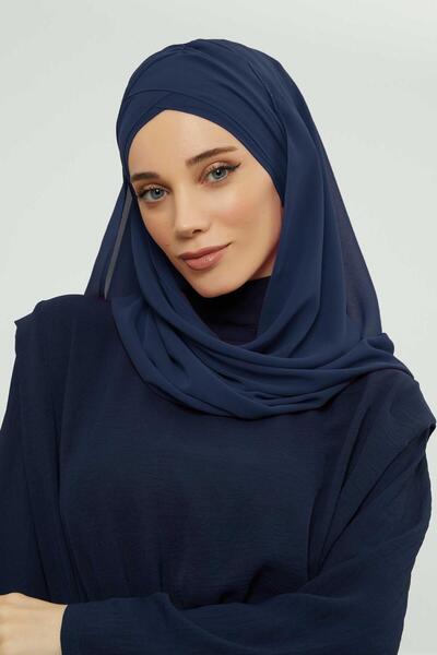 Aisha's Design شال شيفون عملي متقاطع، CPS-502، CPS-502