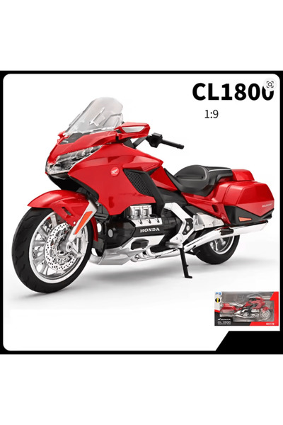 MotoGarage Honda Goldwing GL 1800 Diecast Motosiklet- 1:9(25 cm) Kırmızı Tour...