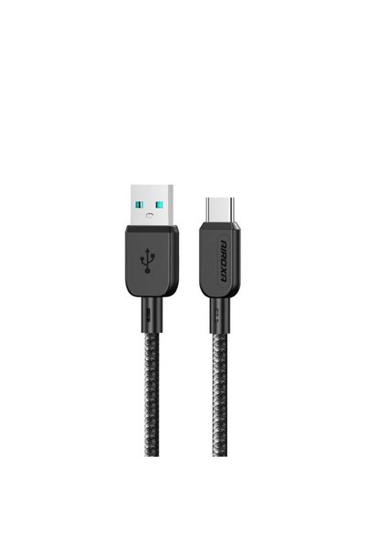 Airoxa كابل قماشي (USB-A إلى Type-C) - متانة فائقة وشحن سريع لأجهزة أندرويد وآيباد