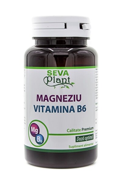 Seva Plant Magnesium with Vitamin B6, 30 tablets