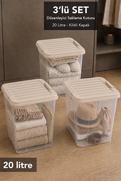 Meleni Home Cutie de depozitare în 3 straturi - Organizator pentru dulap cu c...