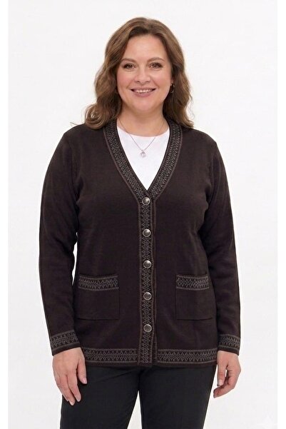 onno style women Banti Wicker Patterned Steel Knit Classic Tricot Jacket