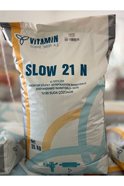 Vitamin Slow 21 N | Akıllı Şeker | Yavaş Salınımlı Azot içerikli Gübre 25 Kg