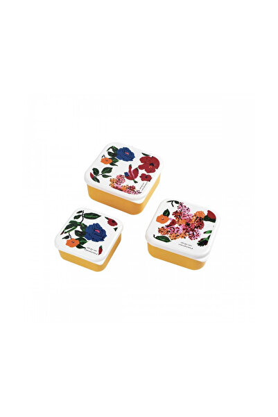 MAISON PETIT JOUR Set cutii de prânz 3 piese Hibiscus