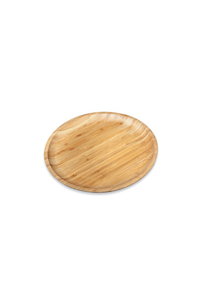 WILMAX ENGLAND Farfurie desert WILMAX Natur, bambus, rotundă, 15 cm