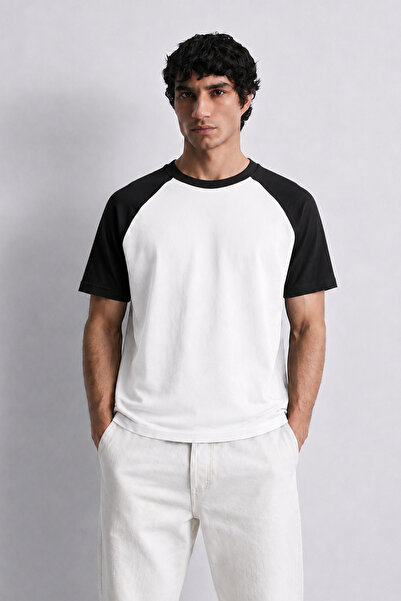 ATE STUDIOS Reglan Kol Blok Renkli Oversize Tişört