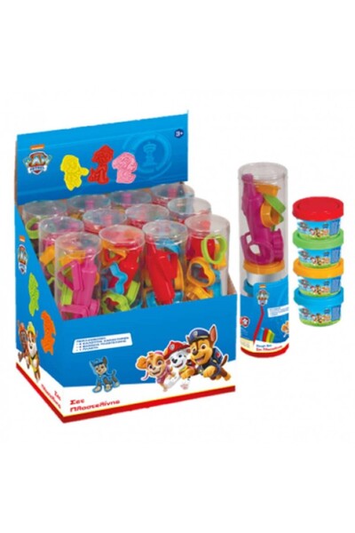 John Σετ Play-Doh Paw Patrol σε Σωληνάριο 4x28γρ - Διάφορα Σχέδια - 03980PM