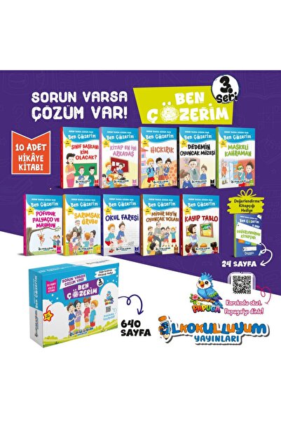 ilkokulluyum Yayınları.Ben Çözerim Hikaye Seti 3.Seri