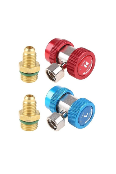 OEM 2pcs Ταχυσύνδεσμος Κόκκινος Υψηλής Πίεσης και Μπλέ Χαμηλής Πίεσης Για Πλή...