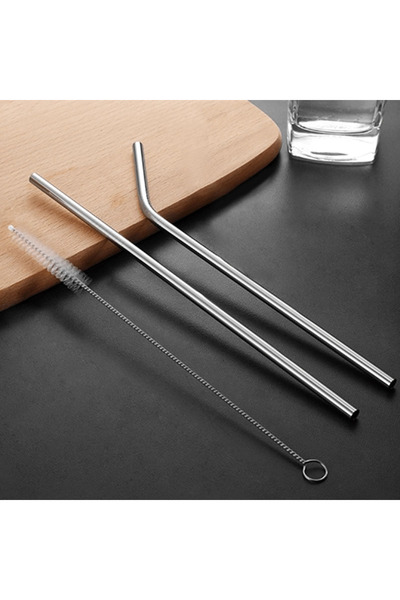 OSKA GLOBAL 3 Piece Stainless Steel Straw Set