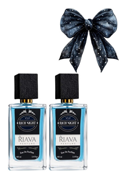 RIAVA PERFUME قطعتان من عطر في آي بي ريتش نايت بلو 100 مل