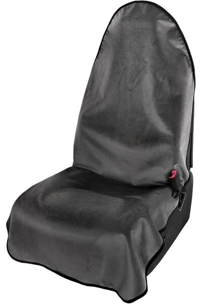 Leader Accessories غطاء مقعد أمامي للسيارة مقاوم للماء بلون بيج مع منشفة للعر...