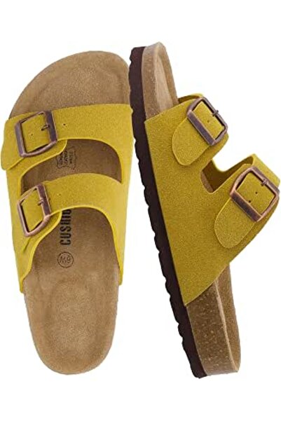 CUSHIONAIRE Women's Lane Cork Footbed Sandal with Comfort (