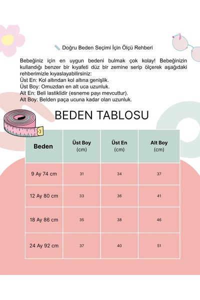 NUNU BABY Snuggles Nakışlı Damalı Oversize Takım