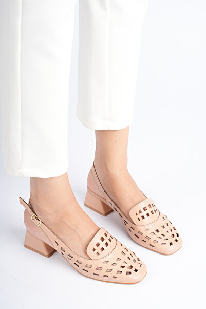 NOCTA SHOES 4 cm ženske cipele sa kratkom, debelom petom i otvorenim golenjem...