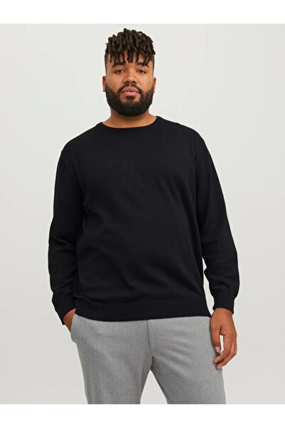Jack & Jones Plus Pulover tricotat pentru bărbați, mărimi mari, din bumbac or...
