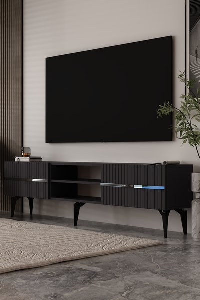 Dekortis Home Dekor 180DHDTSRAG TEDY RAFLI, PLEKSİ LAZER DESEN TV SEHPASI ANT...