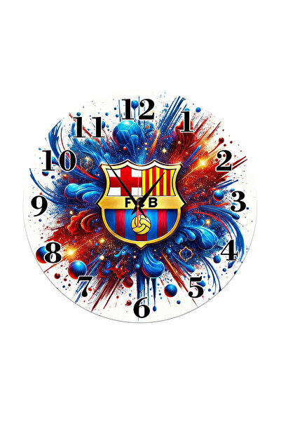 Eom Ceas de Perete Premium FC Barcelona – Design Exploziv, Diametru 30 cm