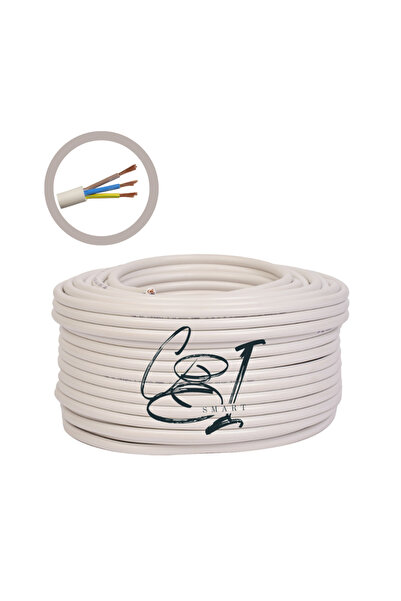 COBI SMART® Cablu electric din cupru 3x1.5 mm², 50 m, flexibil, izolație PVC,...