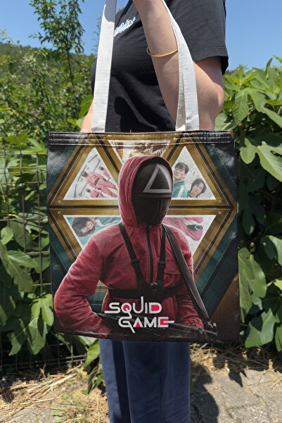 ZipZap Squid Game V1 dvostrana letnja zimska platnena torba serija filmova