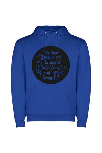 iLovePrints Enchanted Whispers Φούτερ με κουκούλα σε χρώμα Μπλε